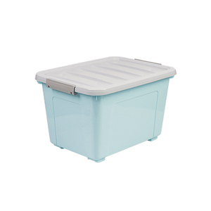 Factory made Plastic Storage Box With Wheels, Colorful storage container