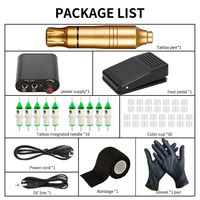 Nouvelle usine Kit de tatouage complet sans fil alimentation encres cartouche aiguilles Interface cc ensemble de Machine à tatouer rotative professionnelle