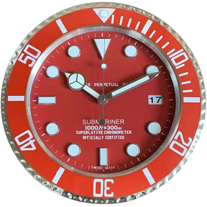 Đồng hồ treo tường bằng thép không gỉ cao cấp hiện đại, đèn ngủ, kim chỉ giờ không tiếng kêu, sử dụng pin, có tính năng phát sáng, dùng cho phòng khách - Product Image 5