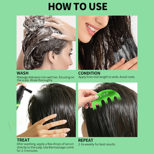 Juego personalizado de cuidado del cabello con aceite de árbol de té, caja de regalo, crecimiento del cabello de <span class=keywords><strong>barba</strong></span>, suavizante, champú de aceite de árbol de té Natural, juego de cuidado del cabello de Romero - Product Image 6