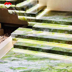 Dalle de marbre <span class=keywords><strong>vert</strong></span> jade poli de Connemara, Irlande, avec motif Bookmatch, pour comptoir de cuisine, crédence, table à manger, fond de télévision - Product Image 4