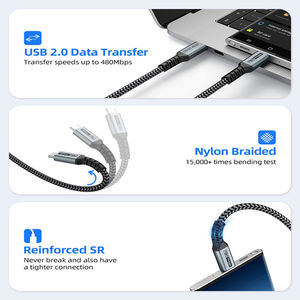 <span class=keywords><strong>Cable</strong></span> USB C a USB C, <span class=keywords><strong>Cable</strong></span> Tipo C <span class=keywords><strong>de</strong></span> Carga Rápida PD 3.1, Cargador <span class=keywords><strong>de</strong></span> 240W 5A, Nuevo, en Tendencia, Personalizado, 1m 2m 3m, <span class=keywords><strong>Cable</strong></span> USB C Trenzado - Product Image 5