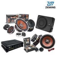 Kit Complet Universel d'Amplificateur Audio Électrique pour Voiture : Haut-parleurs Large Bande, Subwoofer, Tweeter pour une Amélioration Sonore Optimale de Tous Véhicules