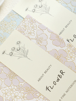 Agenda A5 doublé en tissu avec motif floral en fil doré, carnet à couverture rigide simple, journal d'écriture pour étudiants et cadeau pour femmes