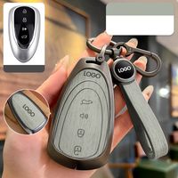 Étui de protection pour clé de voiture en alliage de zinc et cuir DM pour clés WEY, compatible avec VV7 Mocha, VV5 Latte, DHT, Macchiato, VV6, Great Wall WEY P8