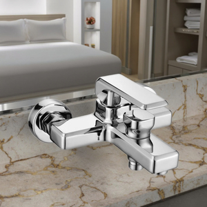 Moderno due fori in ottone cromato rubinetteria acqua calda miscelatore a due fori Design per lavello da <span class=keywords><strong>bagno</strong></span> per alberghi scuole - Product Image 6