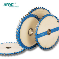 Roue de profilage diamantée silencieuse de 14 pouces en nylon pour le fraisage de la pierre et la réduction de l'épaisseur des dalles de 30 mm à 20 mm