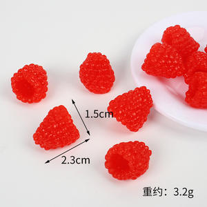 Pequena framboesa artificial & morango modelos DIY bolo decoração adereços para decoração - Product Image 5