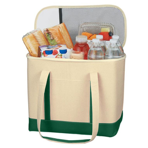 <span class=keywords><strong>Bolsa</strong></span> de compras de comestibles con aislamiento de lona reutilizable <span class=keywords><strong>Bolsa</strong></span> de <span class=keywords><strong>viaje</strong></span> para picnic para comida congelada y caliente - Product Image 1