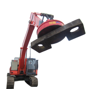 Utilizzato con escavatore per scarti in acciaio materiale metallico riciclaggio magnete di sollevamento magnete - Product Image 6