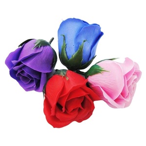 Cabezas <span class=keywords><strong>de</strong></span> flores artificiales <span class=keywords><strong>de</strong></span> terciopelo rojo rosa falsa para <span class=keywords><strong>boda</strong></span> Baby Show decoración <span class=keywords><strong>de</strong></span> pasteles cabezas <span class=keywords><strong>de</strong></span> flores artificiales - Product Image 4