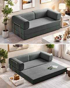 Nuevo sofá cama extraíble comprimido al vacío de 2 plazas Sofá cama modular comprimido de 2 plazas que cabe en una caja - Product Image 1