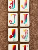 Jeu de Mahjong Pop Art Américain 160 Tuiles en Acrylique, Design Masque Folklorique Abstrait, Cadeau pour Jeu à Domicile