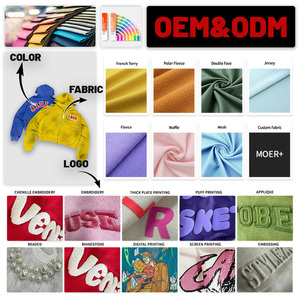 Мужская толстовка на молнии с вышитым принтом - Product Image 4