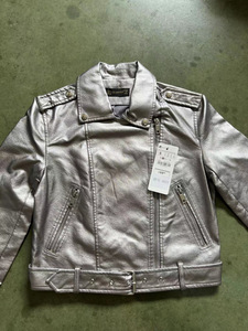 Chaqueta de Cuero Corta, Tallas S-XL, Nueva Edición Coreana, Estilo Estudiantil, PU, Ajustada, con Cinturón, Chaqueta de Motociclista - Product Image 6