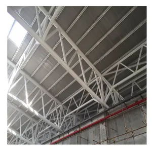 Struktur Atap Kerangka Ruang Baja Prefab untuk Lapangan Tenis dan Atap Rangka Logam Gym