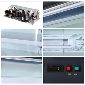 Congelador de exhibición de carne de una sola temperatura de alta calidad para supermercado, refrigeración comercial, modo de refrigeración directa, congelación de carne - Product Image 6