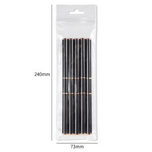 Ensemble de pinceaux à ongles double usage Rose Doré, à deux extrémités, avec poils en <span class=keywords><strong>nylon</strong></span> et manche métallique, pour stylos à ongles en gel - Product Image 6