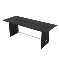 Nouveau bureau en bois massif de Style Wabi Sabi Table à manger Design minimaliste Vintage Fabriqué à la main Imperfections naturelles Charme rustique