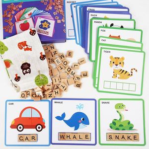 Juguetes Educativos de Palabras CVC para Niños Pequeños, Juegos de Combinación de Letras y Ortografía con Tarjetas de Memoria - Product Image 5