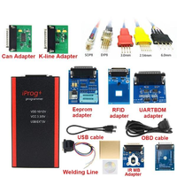 IPROG Pro V87 Programador de Llaves de Unidad de Control Electrónico Completa Herramienta Automotriz EEPROM IMMO Restablecimiento de Tablero Kilometraje Airbag OBD2 1 Año