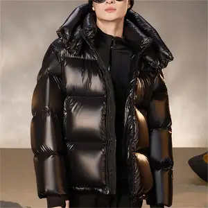 Puff Bubble Fashion Down Coats Winter Clothes Men's Puffer Jackets Shiny Men's Down Puffer Jacket For Men