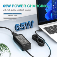 Nouveau chargeur USB C pour ordinateur portable 65W pour HP EliteBook x360 1030 630 745 835 840 845 860 ProBook 440 450 455 Type C 20V 3.25 Adaptateur secteur
