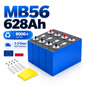 Stock entrepôt Pologne Livraison DDP Cellules prismatiques LiFePO4 MB56 628Ah 3.2V Grade A 8000 cycles Expédition 3-5 jours UE Solaire - Product Image 1