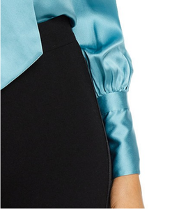 Tùy chỉnh thiết kế trở lại cổ thiết kế mềm phụ nữ phụ nữ mô hình Áo sơ mi SATIN LỤA Crepe áo các nhà sản xuất - Product Image 4