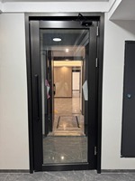 Porte de sortie coupe-feu en bois à double battant, à pousser et à tirer, pour usage commercial dans les immeubles de bureaux