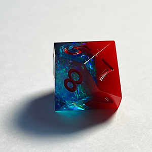 การจับคู่สีของซูเปอร์แมน -- ทำด้วยมือเรซิ่นสีแดงมีคมลูกเต๋า DND-เกม RPG - Product Image 2