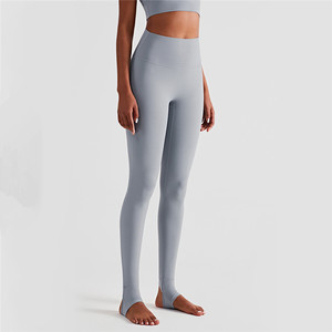 Quần Yoga Cạp Cao Quần Legging Nữ Trần Truồng Cảm Thấy Squat Proof Không Có Ngón Chân Lạc Đà Đàn Hồi Khô Phù Hợp Với Tập Thể Dục Phòng Tập Thể Dục Quần Bó - Product Image 6