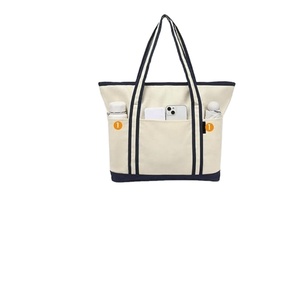 Sac fourre-tout en toile léger et imperméable avec logo personnalisé, fermeture éclair, plusieurs poches, portable pour femmes, shopping, voyage, cadeau - Product Image 3