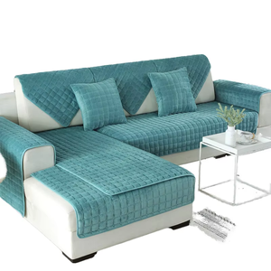 ผ้ากำมะหยี่ขนสั้นกันลื่นสำหรับโซฟา1/2/3/4ยืดหยุ่นซักได้ - Product Image 1