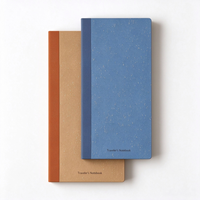 Journal de voyage minimaliste multicolore à grille, compatible stylo-plume Tomoe River 52 g/m², insert TN