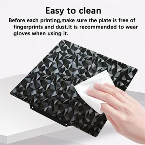 Hoja PEI MK4/<span class=keywords><strong>MK3S</strong></span> 241*254, placa de acero de resorte texturizado PEO de doble cara, placa de construcción magnética para accesorios de impresora 3D <span class=keywords><strong>Prusa</strong></span> <span class=keywords><strong>I3</strong></span> - Product Image 5