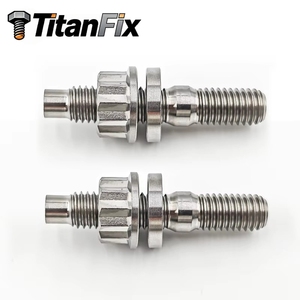 Boulons de roue en titane cannelés pour véhicules tout-terrain, filetage droit, pour pièces de roues de véhicules - Product Image 3