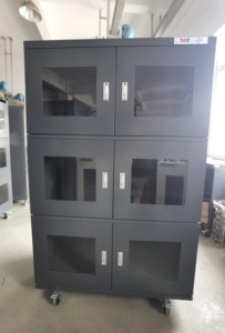 Armoire sèche antistatique en acier pour <span class=keywords><strong>atelier</strong></span> <span class=keywords><strong>industriel</strong></span> électronique SMT, meuble de laboratoire ESD anti-humidité pour stockage de PCB, 1436L, foncé - Product Image 3