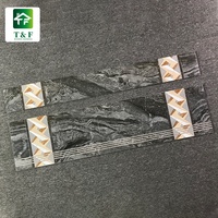 Carreaux de porcelaine pour escaliers de luxe, hall d'hôtel, 1200*300*170, Philippines, carreaux de céramique pour escaliers, brillant, mélange de couleurs