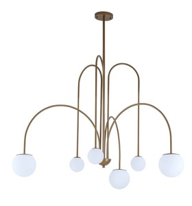 5-Head Mid Century Chandelier Modern Design <b>Dining</b> Pendant <b>Light</b> for Restaurant and Hotel Lighting Decor - Product Image 2
