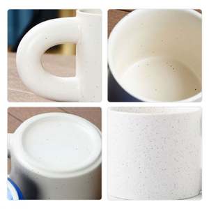 Tasse à café personnalisée Pangpang Cup avec logo, poignée épaisse, gravure photo, style Ins, tasses en céramique personnalisées - Product Image 4
