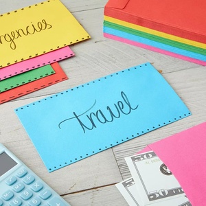 Enveloppes à billets colorées pour la budgétisation et l'économie Enveloppe à fermeture éclair et 12 feuilles de <span class=keywords><strong>suivi</strong></span> des dépenses - Product Image 5
