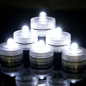 Photophore <span class=keywords><strong>submersible</strong></span> étanche CR2032 alimenté par batterie blanc froid <span class=keywords><strong>LED</strong></span> bougies submersibles pour événements centres de table de mariage - Product Image 4