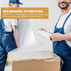 PE Hand Wrapping Film With Handle Soft Packaging Film PE Stretch Film - Product Image 5