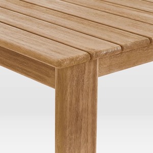 Conjunto de mesa y banco de teca para jardín, resistente al agua, para comer al aire libre en el patio. - Product Image 5