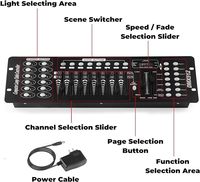 U'King Mini Operator DMX192 Contrôleur de lumière de canal de contrôle Console DMX 512 Contrôleur d'éclairage de scène