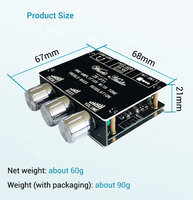 ZK-PT1 Blue tooth 5.0 récepteur Audio décodeur carte de tonalité stéréo contrôleur de Volume aigus basse tonale préampli bouton