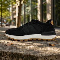 Chaussures Urban Lifestyle pour Hommes : Baskets Vintage Style Running en Daim Durable