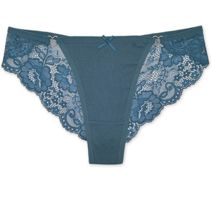 <strong>Women's</strong> Intimates <strong>Underwear</strong> 5 EU Sizes <strong>S</strong> M L XL XXL Hipsters Soft Ribbed Cotton Sexy Transparent Back Lady Panties - Product Image 5