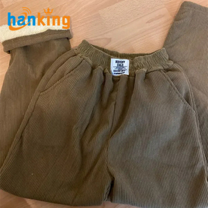 Ehanking <span class=keywords><strong>Pantalon</strong></span> chaud d'hiver pour femmes <span class=keywords><strong>Pantalon</strong></span> large doublé de polaire <span class=keywords><strong>Pantalon</strong></span> de survêtement pour dames <span class=keywords><strong>Pantalon</strong></span> <span class=keywords><strong>droit</strong></span> épais en peluche d'agneau - Product Image 4